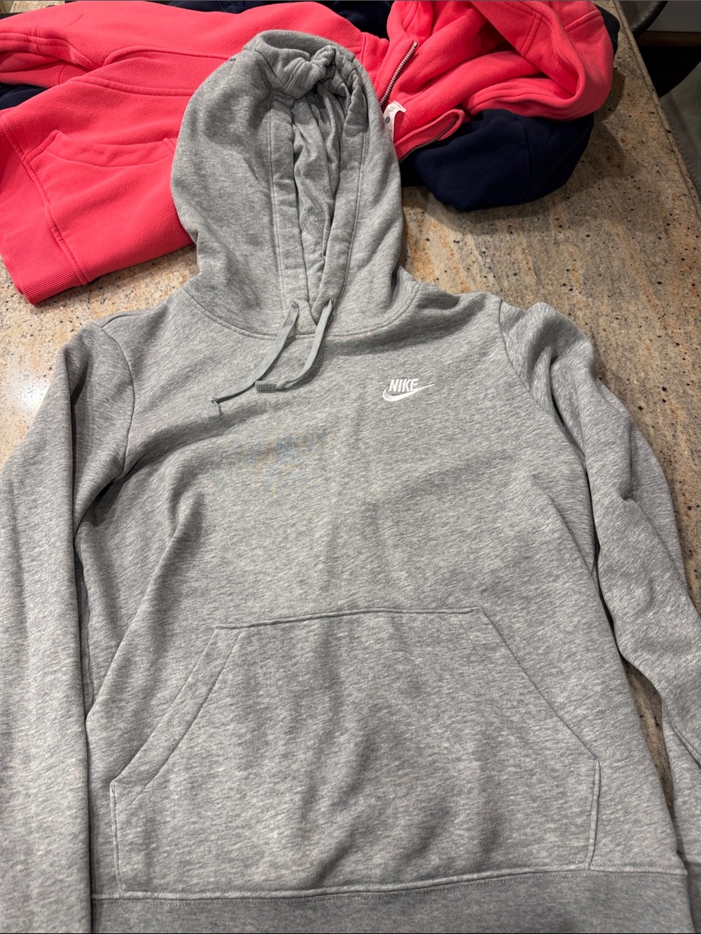 Nike Gray Hooded Pullover Sweatshirt